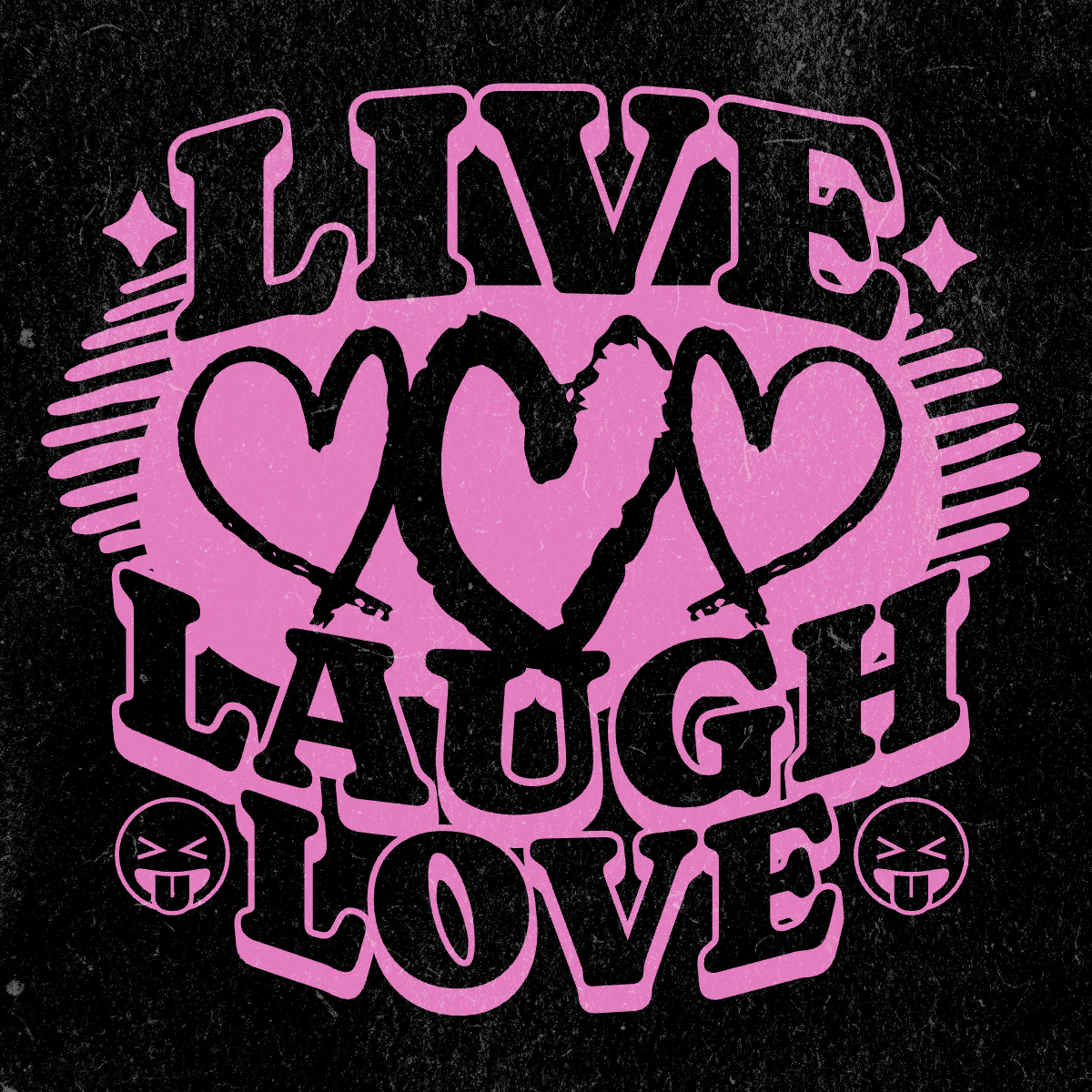 live laugh love graphic design png for print on demand licenced file